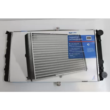 Радиатор охлаждения ВАЗ 2110, 2112 алюминиевый 2-ряд. инжектор (LADA Имидж) 2112-1301012-10