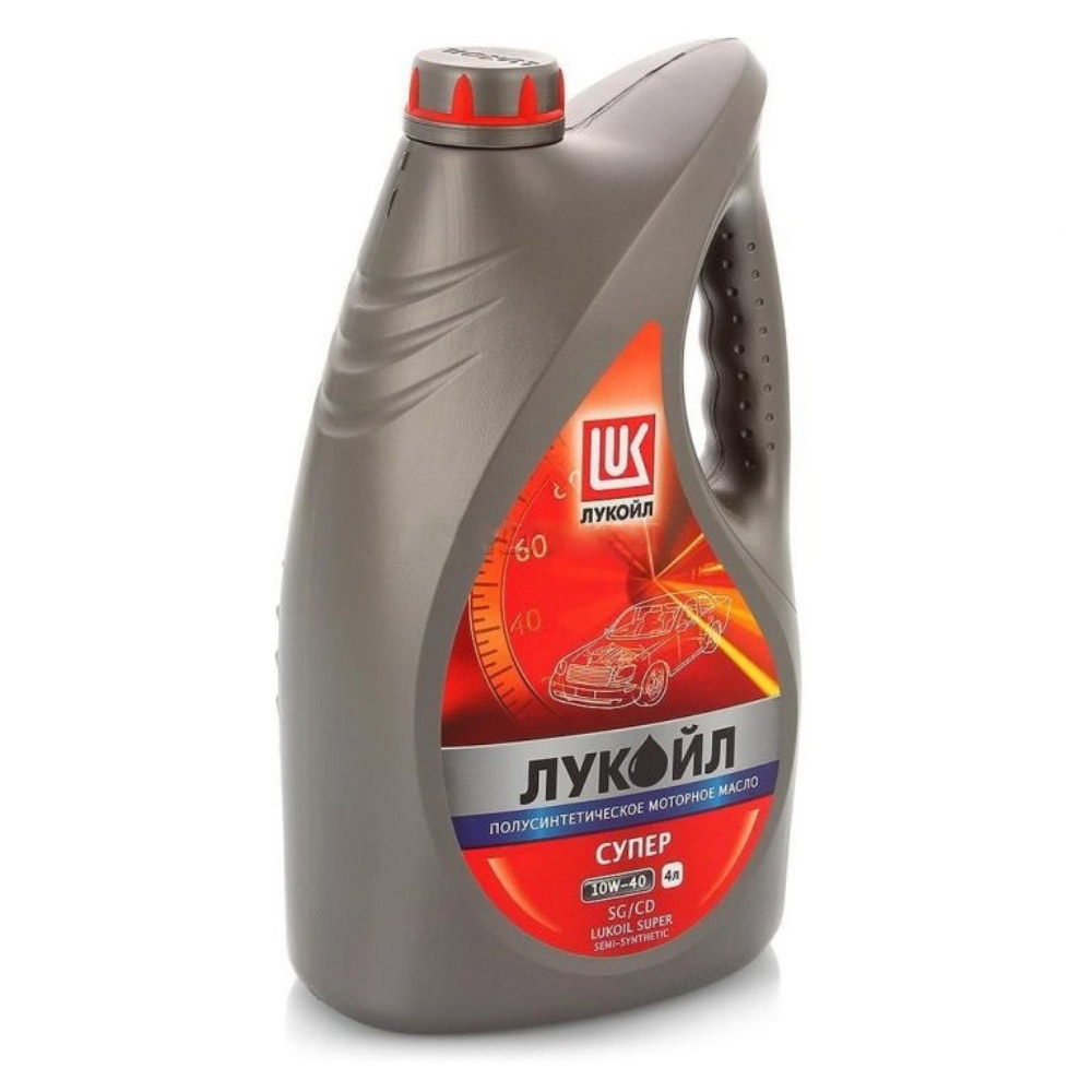Масло моторное ЛУКОЙЛ СУПЕР 10W-40 полусинтетика SG/CD купить 4 литра