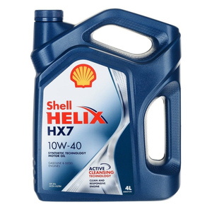Масло моторное SHELL Helix HX7 10W-40 полусинтетика SN/CF купить 4 литра