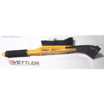 Щетка от снега и льда со скребком 44,5 см. мягкая ручка Vettler VE SB-4
