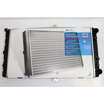 Радиатор охлаждения ВАЗ 2110 алюминиевый 2-ряд. (LADA Имидж) 21120-1301012