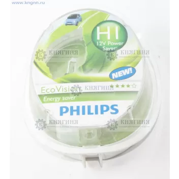 Лампа H1 галогеновая 12В 55Вт P 14.5 s VISION (к-т 2 шт) Philips 12258 ECO2