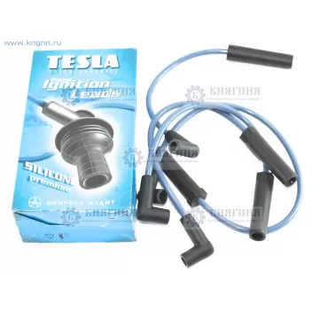 Провода высоковольтные ВАЗ 2107, 21214 инжектор моновпрыск (силикон) Tesla T394S