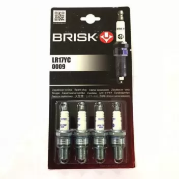Свеча зажигания ГАЗ ЗМЗ-405, 406, 409 ЕВРО-0,2 (ключ 21) (к-т 4 шт) LR17YC Brisk 0009